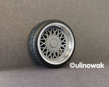 99021-16S Alufelge 1:18 BBS RM-Design 2-tlg. schmal 16 Zoll